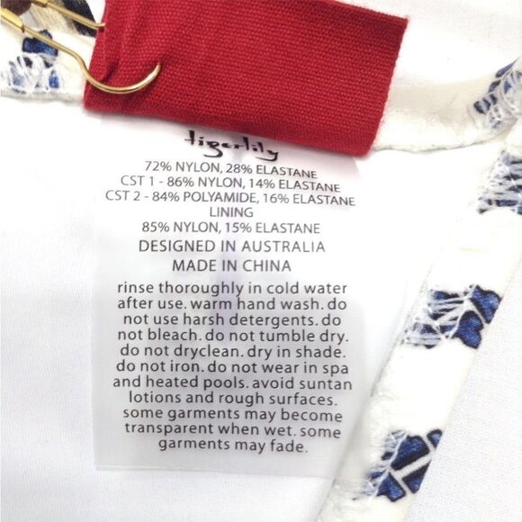 TIGERLILY Bikini Set White Auqa Blanca Leopard Amelia Bikini Swim Set New - Picture 4 of 10